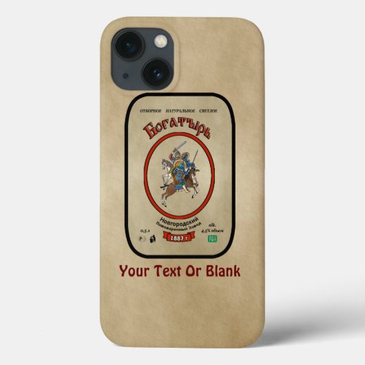 Russisch Bogatyr Beer Case-Mate iPhone Case (Achterkant)
