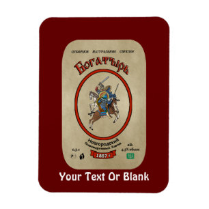 Russisch Bogatyr Beer Magneet
