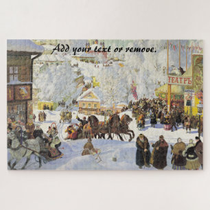 Russisch carnaval "Maslenitsa", Boris Kustodiev, Legpuzzel