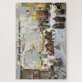 Russisch carnaval "Maslenitsa", Boris Kustodiev, Legpuzzel (Verticaal)