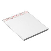 Russisch cyrillisch schrift notitieblok (Schuin)
