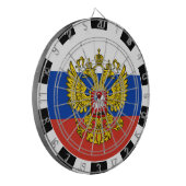 Russisch dartboard en Russisch vlag/spelbord Dartbord (Voorkant Links)