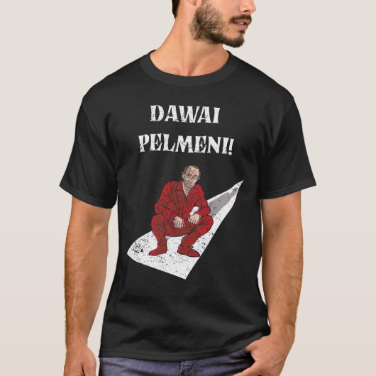 Russisch-Duits-Poetin squat T-shirt (Voorkant)