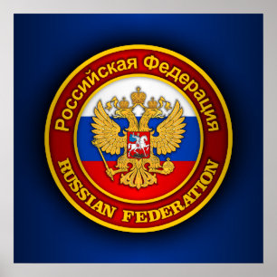 Russisch Embleem Poster