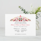 Russisch Folk Art Khokhloma repesal Dinner Kaart (Staand voorkant)