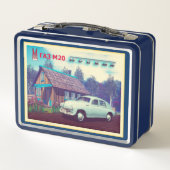 Russisch GAZ M-20 auto en Dacha (Achterkant)