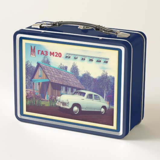 Russisch GAZ M-20 auto en Dacha (Achterkant)