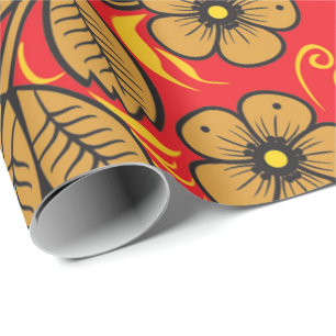 Russisch hohloma-pakpapier cadeaupapier