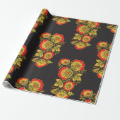 Russisch hohloma-pakpapier cadeaupapier (Uitgerold)