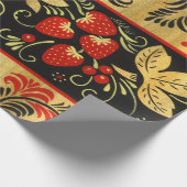 Russisch hohloma-pakpapier cadeaupapier (Hoek)