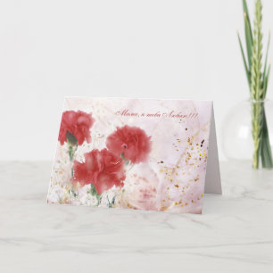 Russisch. Hou van je mama. Moederdagkaart Kaart