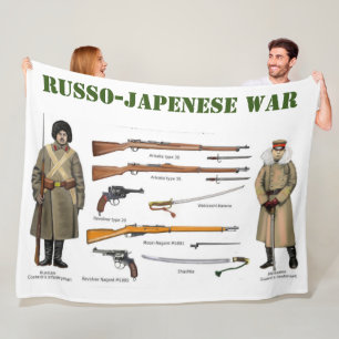 RUSSISCH-JAPANSE OORLOG FLEECE DEKEN