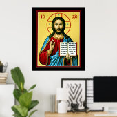 Russisch-kathodoxe Jezus Christus Afdrukken Poster (Thuiskantoor)