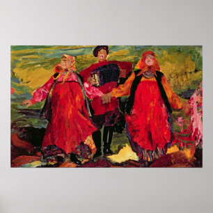 Russisch kruiper zingen poster