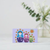 Russisch Matryoshka Doll Visitekaartjes (Staand voorkant)