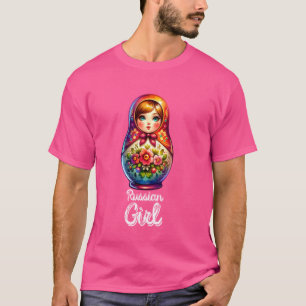 Russisch meisje! Rusland Matryoshka Russisch voor T-shirt