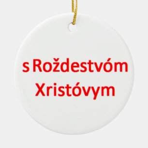 Russisch met kerstmis keramisch ornament