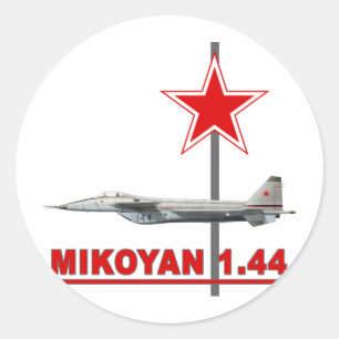 Russisch Mig-1.44 Ronde Sticker