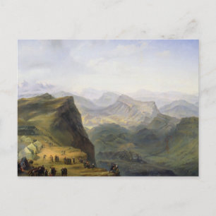 Russisch militair kamp in Dagestan, 1895 Briefkaart