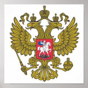 Russisch nationaal embleem poster