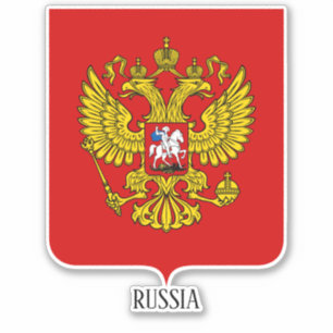 Russisch nationaal wapenschild sticker