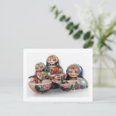 Russisch Nesting Doll Briefkaart (Staand voorkant)
