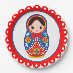 Russisch Nesting Doll Matryoshka Paper Bord