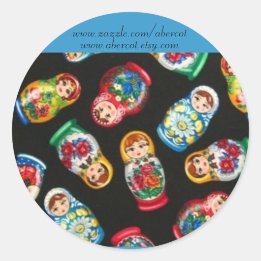 Russisch Nesting Dolls Stickers (Voorkant)