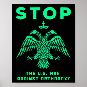 Russisch-orthodox-Christelijke antioorlogsvrede Poster