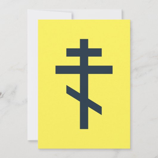 Russisch-orthodox kruis kaart (Voorkant)