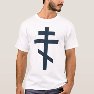 Russisch-orthodox kruis t-shirt