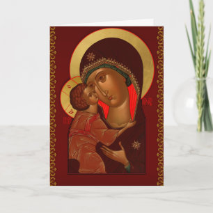Russisch-orthodox Wenskaart Feestdagen Kaart