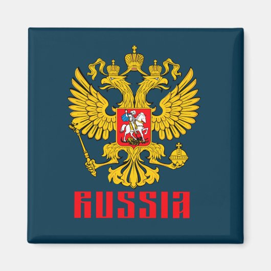 Russisch-orthodoxe Eagle Flag Magneet (Voorkant)