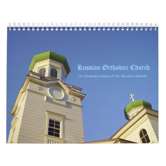 Russisch-orthodoxe kerk van Unalaska Kalender (Hoes)