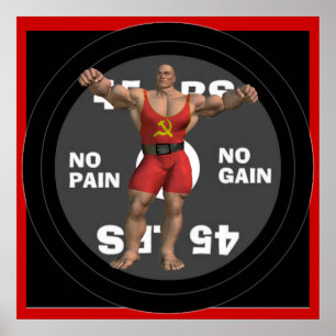 Russisch Powerlifter-Poster Poster