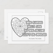 Russisch Proverb Coloring Briefkaart (Voorkant / Achterkant)