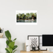 Russisch River Boating Poster Print (Thuiskantoor)