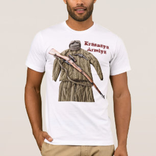 Russisch Sovjet-Mosin Nagant WW2 Rood leger T Shir T-shirt
