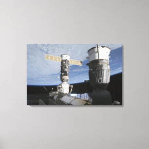 Russisch Soyuz en Progress-ruimtevaartuigen Canvas Afdruk