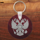 Russisch symbool rode dubbele arend sleutelhanger (Voorkant)