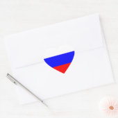 Russisch Vlag Hart Sticker (Envelop)