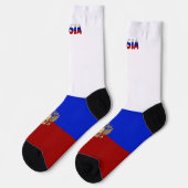 Russisch vlag-wapen sokken (Links)