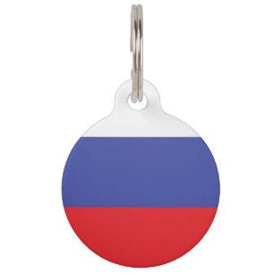 Russisch vlaggenembleem huisdierpenning