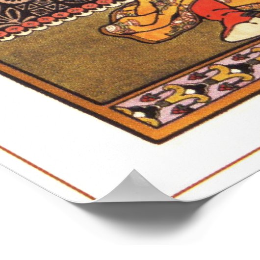 Russisch vuurstaartje van Bilibin 1903 Poster (Hoek)