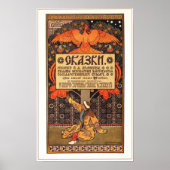 Russisch vuurstaartje van Bilibin 1903 Poster (Voorkant)