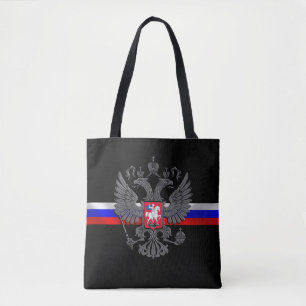 Russisch wapenschild tote bag