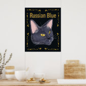 RussischBlauw Poster (Keuken)