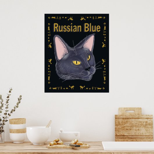 RussischBlauw Poster (Keuken)