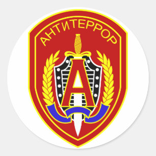 Russische alfa groep ronde sticker