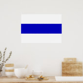 russische anti - oorlogsvlag oekraïne - blauwe lij poster (Keuken)